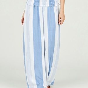 Vintage Havana Fiji Blue Print Wide Leg Pant